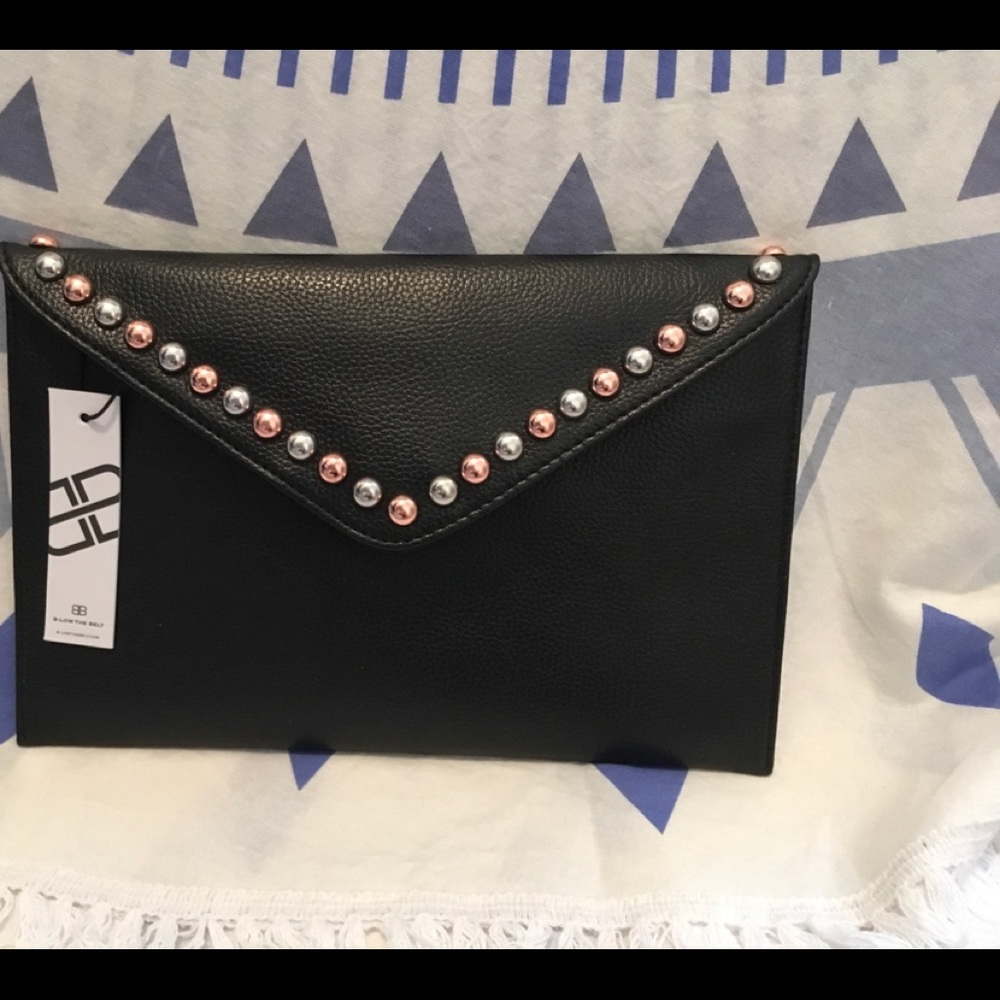 Beaded Black Clutch